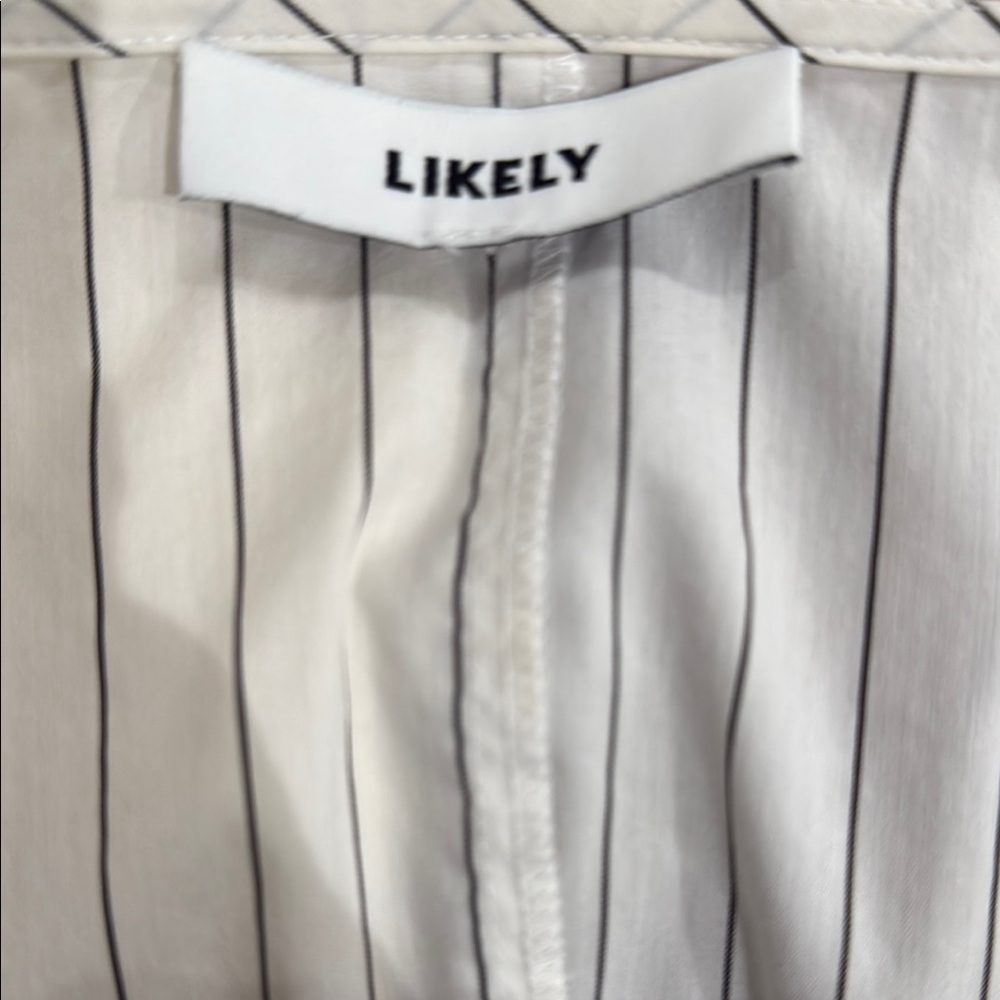 White Ruffled Relaxed Blouse - Picture 2 of 2